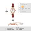 Emporio Armani Burgundy Leather AR11737 Women's Two-Hand Watch,