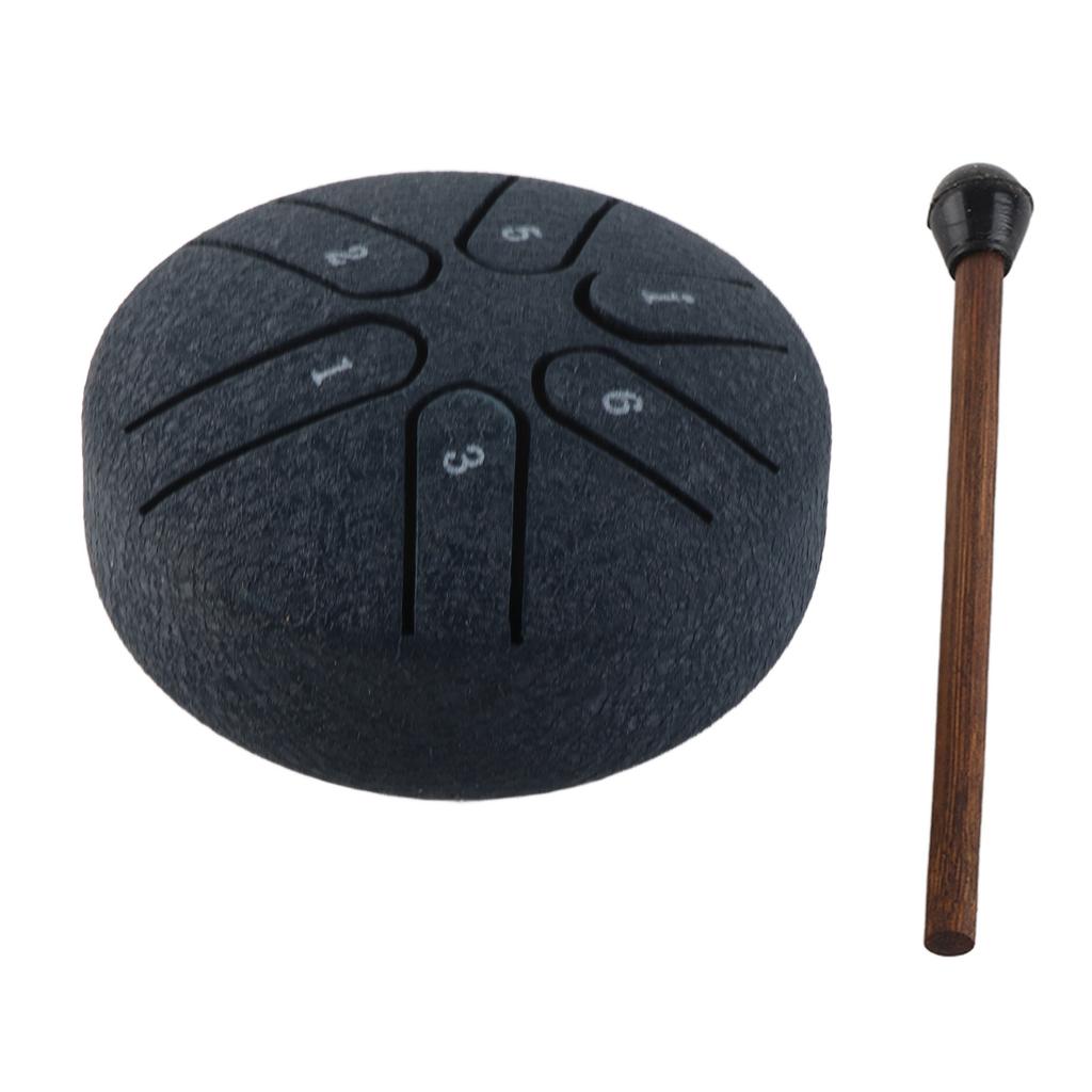 Handpan Drum Professional Mini 6 Note Worry Free Tongue Drum Percussion Instrument with Drumstick