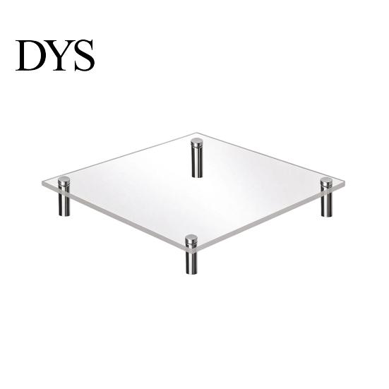 Decorative Dessert Table Organizer Acrylic Cake Stand, Multi-Tier Food Display Clear Cupcake Holder, Risers for Figurines Adjustable Metal Support