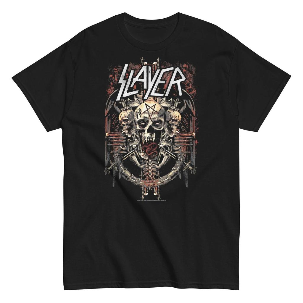 Slayer - Triple Skull T Shirt