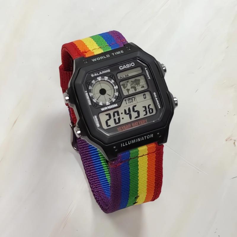 CASIO Unisex YOUTH Black Watch AE-1200WH-1A(Watch3--)