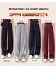 Women's Yellow Straight-Leg Sporty Casual Sweatpants - Spring/Autumn 2025 Collection