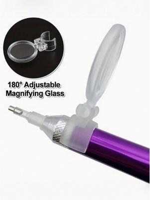 2 Pieces of Diamond Painting Magnifying Glass Small Plastic Magnifying Glass 5D Diamond Painting Embroidery Tool Accessories