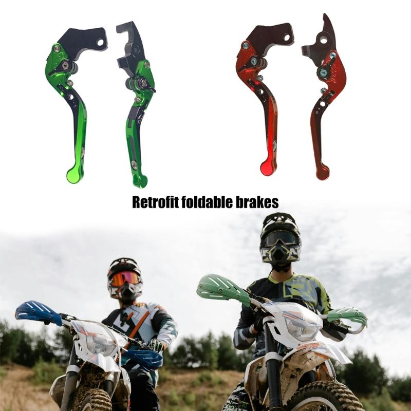 General Motorcycle Foldable Brake & Clutch Lever Set Easy Install Foldable Brake & Clutch Levers for Security & Style