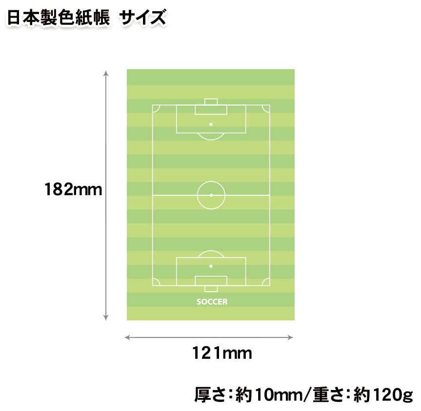 Promo Shop Autograph Book A6 20 Pages Made in Japan (Message Book) Size, Double-Sided, (1 book, Soccer)