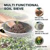 Round Metal Soil Sieve Mesh Basket Gardening Sand Sieve  Planting Pot Cultivation