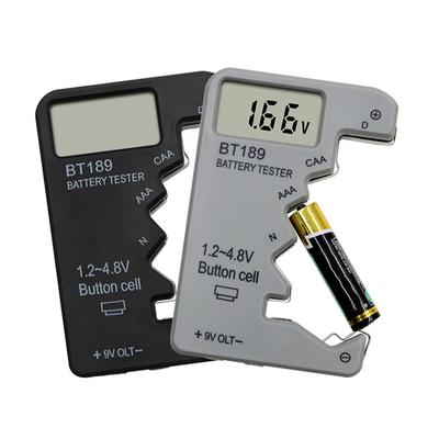 Bt189 Ultra Küçük Pil Test Cihazı 9V Aaaaa Düğme Pil Evrensel Ev Tipi Lcd Dijital Ekran Pil Test Cihazı Power Bank Dedektörü