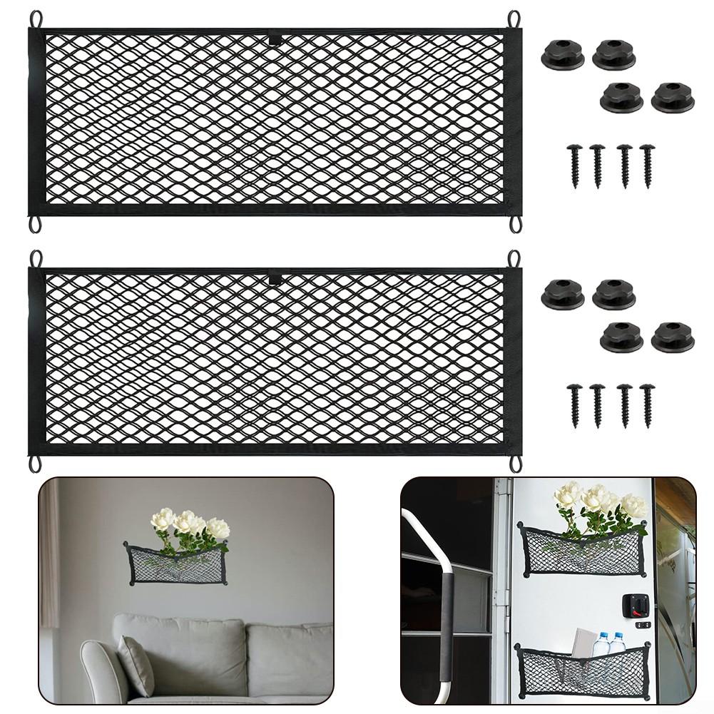 Cu șuruburi plasă de depozitare 2 buc accesorii plasă de marfă pentru barcă