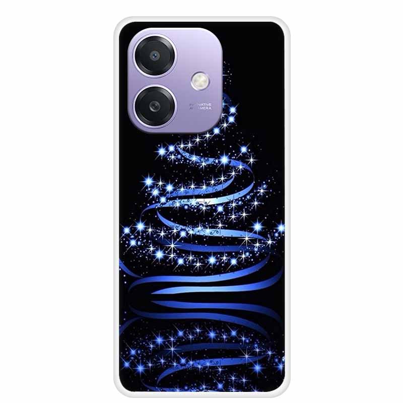 Christmas Phone Cases for OPPO A3 A3x 4G 5G Case Transparent Snowman Soft Santa Claus Silicone Back For A3 A3x TPU Clear Cases