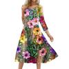 Women's Fashionable Floral Butterfly Loose Dress