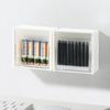 1/2Pcs Wall Mounted Storage Boxes Adhesive Small Jewelry Holder Box Plastic Dustproof Bathroom Organizer For Cotton Swabs Makeup