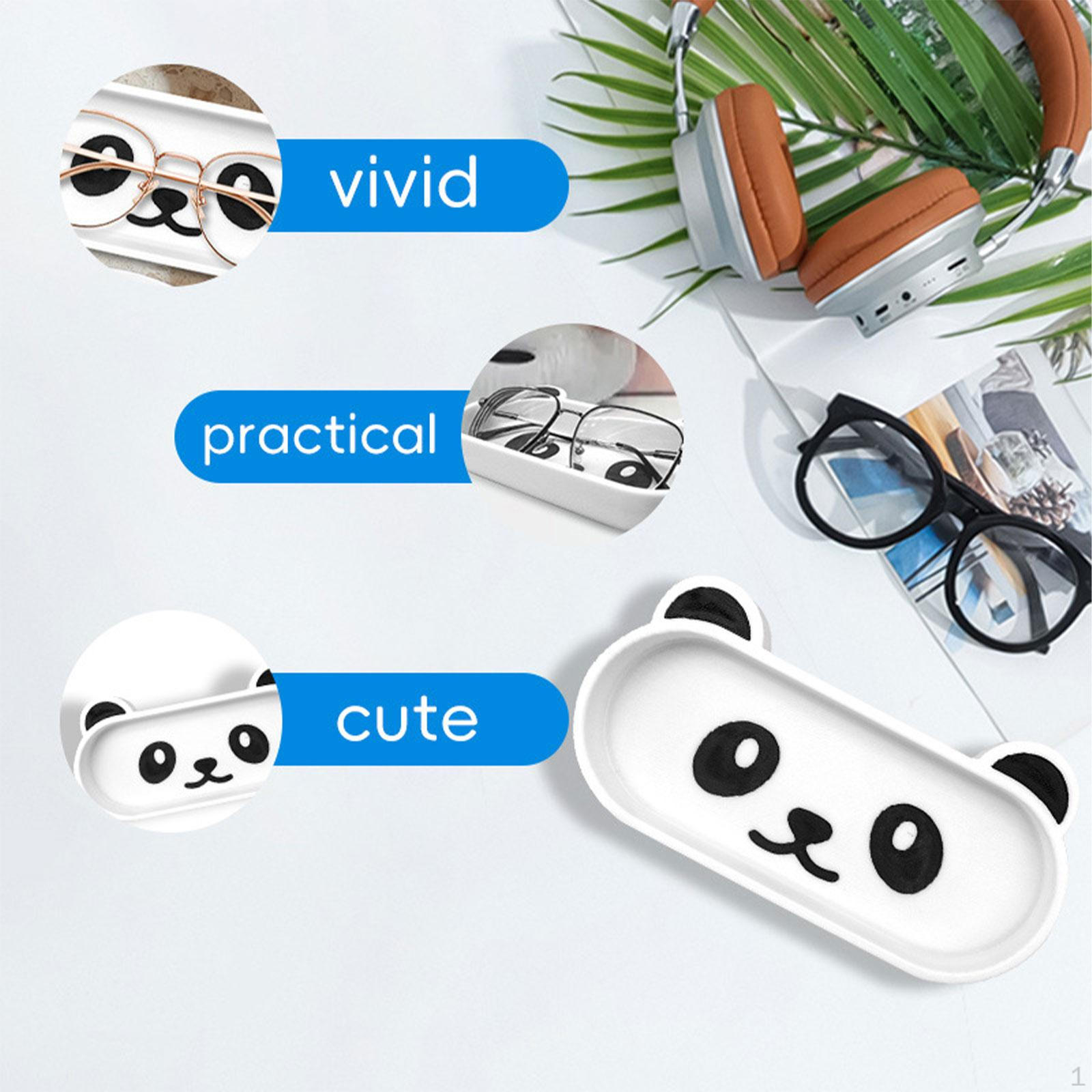 

Органайзер-подставка для очков в виде панды, милый, легкий, поднос для демонстрации ожерелий, браслетов, серег для