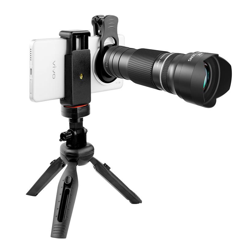 Telescop pentru telefon mobil 40x: Diafragmă Mare, Mărire Ridicată, Obiectiv Retractabil HD pentru Fotografie de Concert