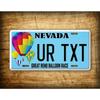 Custom Nevada Balloon Race License Plate Metal Wall Decor Car Ornament