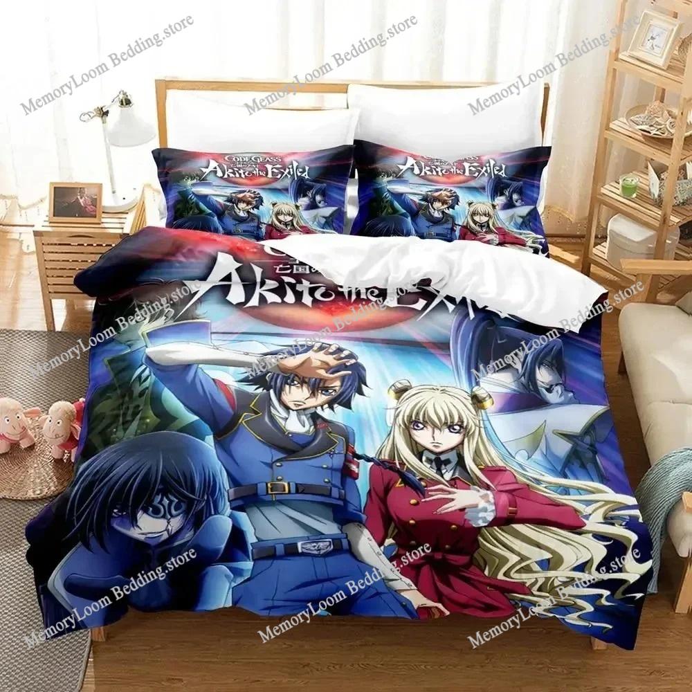 3D Printed Anime CODE GEASS Lelouch Bedding Set Duvet Cover Bedroom Comforter Single Twin King _Size Quilt Cover Home Textiles