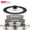Universal Pot Lid Silicone Pots Covers With Tempered Glass Cover Heat Resistant Pans Skillets Multifunctional Kitchen Stove Lids