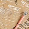25 Prediction Cards/suggestion Cards/party Decorations, Kraft Paper.