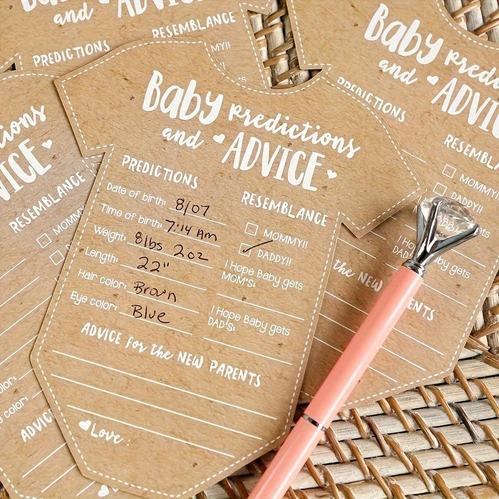 25 Prediction Cards/suggestion Cards/party Decorations, Kraft Paper.