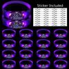 20-100 Piezas Pulseras LED para Bodas Pulsera Luminosa Activada por Música y Sonido Pulseras que Brillan en la Oscuridad Para Suministros de Fiesta de Cumpleaños