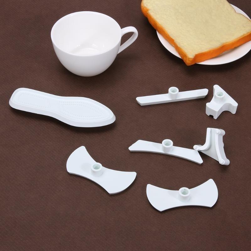 9pcs / Set High Heel Cake Embossed Mold DIY Food Grade Plastic Chocolate Candy Fondant Mold Kitchen