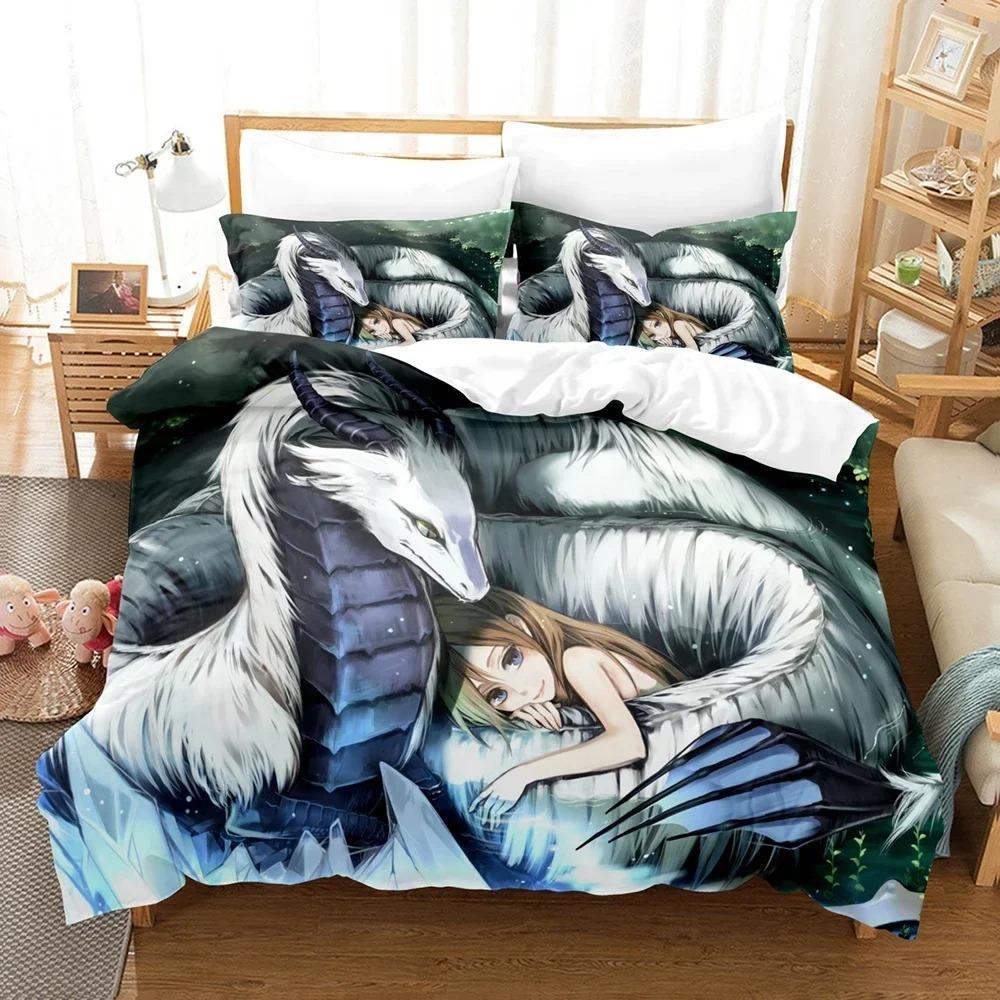 Comforter 3D Print Fantasy Witch Dragon Alien World Bedding Set Down With Double Complete Queen King