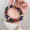 Ash-glazed Glass Bracelet, Same Style As On Xiaohongshu, Gold-leaf Multi-treasure Gold-swallowing Beast Bracelet, Perfect with Gold-leaf