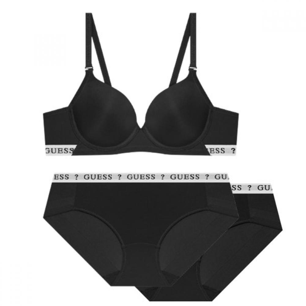 

Guess Underwear Bra White Band 1pc + Panty 2pcs Set Bk 85B/100