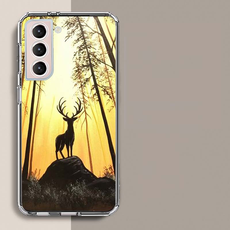 Deer Hunting Camo Phone Case For Galaxy A14 A24 A34 A54 Samsung A02S A12 A22 A32 A42 A52 A72 A13 A33 A53 5G A03 A03S A23 A73 A20