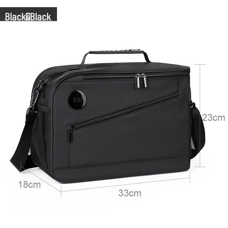 Lightweight Insulated Lunch Bag for Office and Outdoor Use, Stylish Solid Color Design