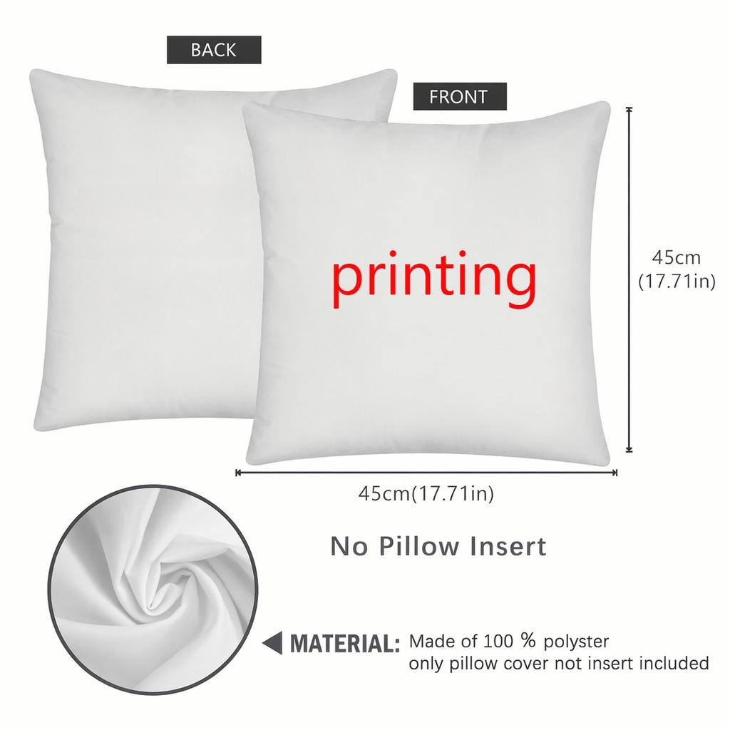 Gray Red Butterfly Floral Pillow Covers Soft Polyester Square Zipper Sofa Outdoor Machine Washable Double Sided Decorative Home