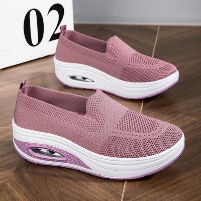 Sneakers da Donna con Suola Spessa Mocassini Estivi Traspiranti Leggeri in Rete da Passeggio Comode Scarpe Basse Zapatos De Mujer
