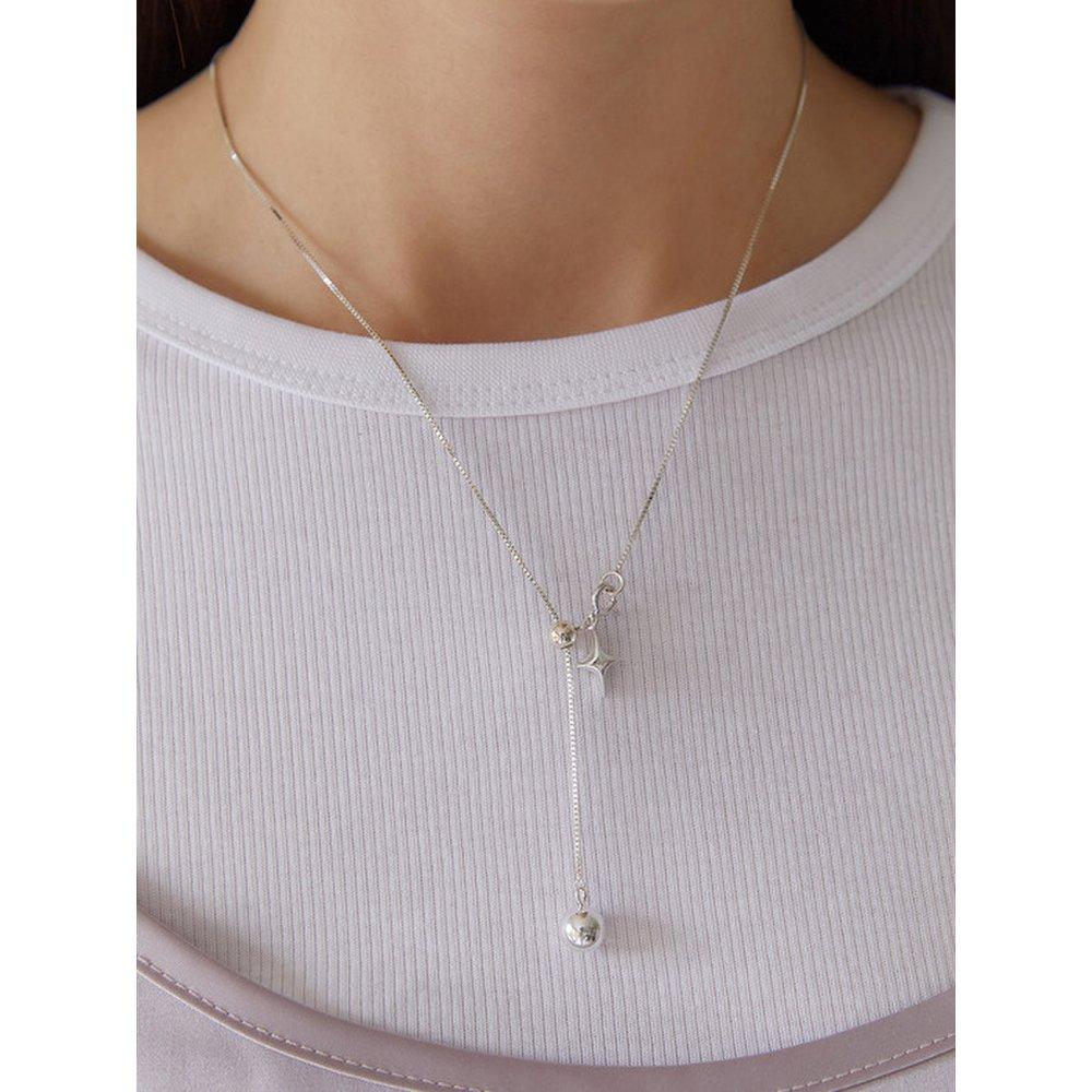 (Silver 925) Planet Drop Necklace Nz2110