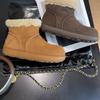 Ruodan Wool Potato Snow Boots Women's Winter 2025 New Small Potato Fluffy Short Boots Thick Sole Piled and Thickened