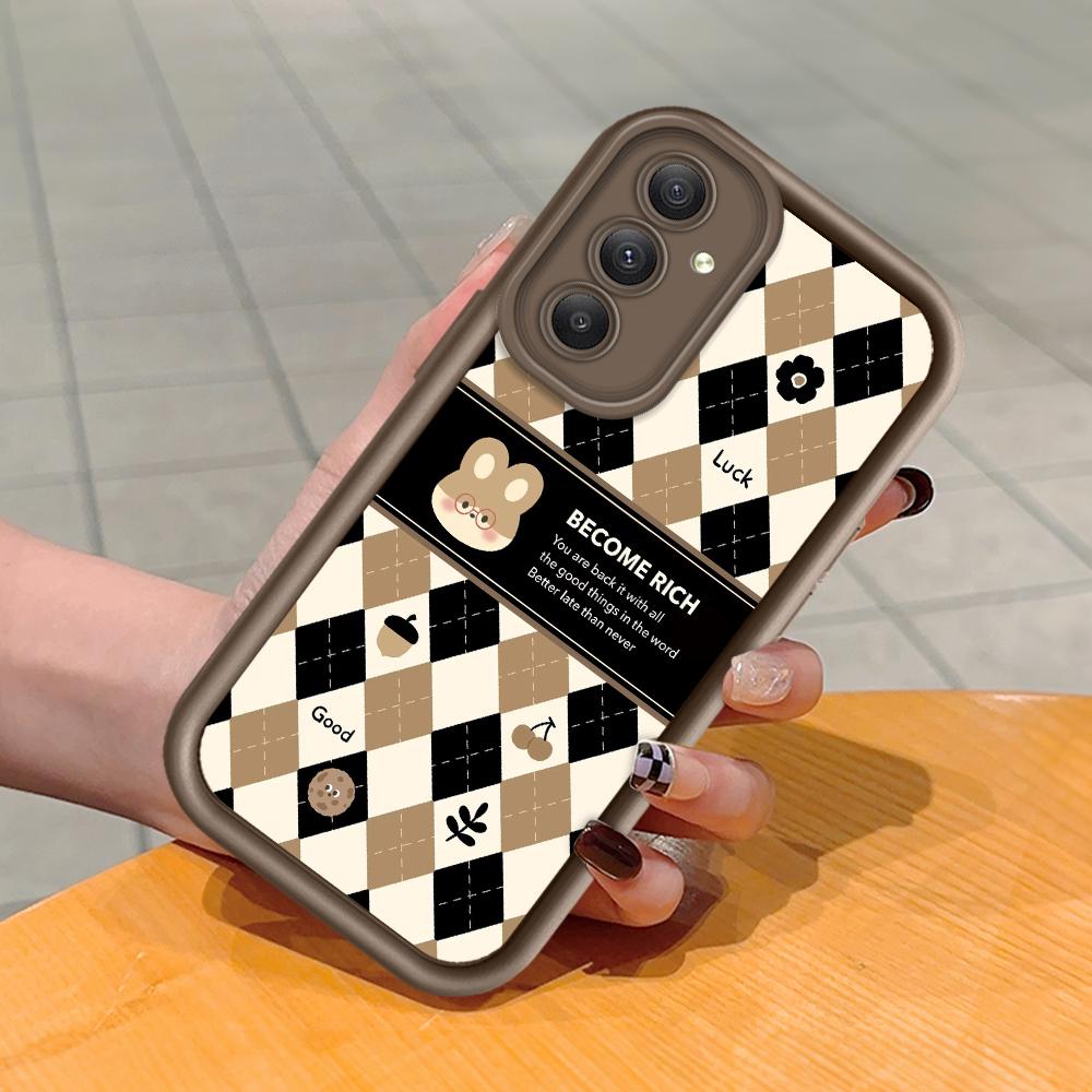 Soft Silicone Square Ladders Cartoon Pattern Full Cover Camera Protection Shockproof Case for Huawei Honor Xiaomi Redmi Samsung