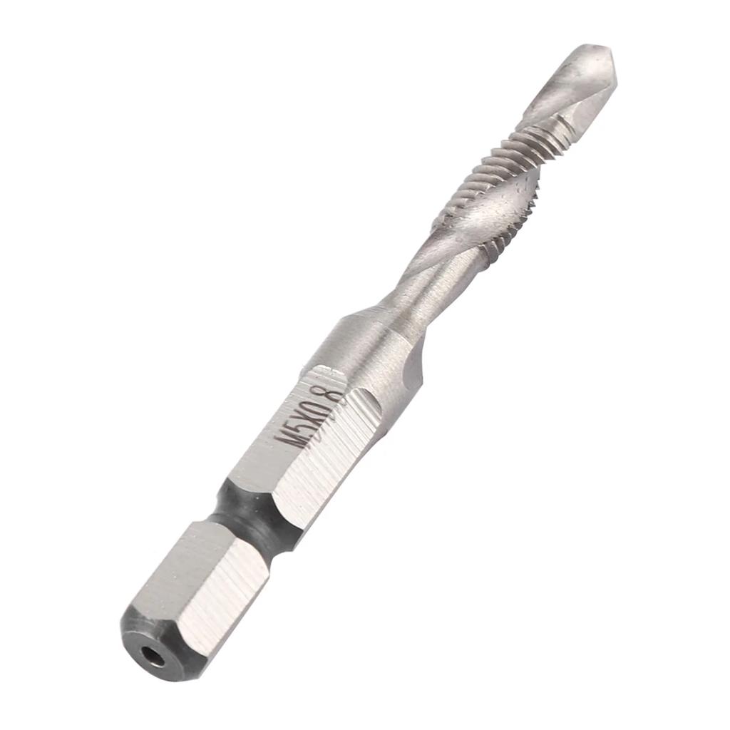 M8 HSS 1/4" Hex Shank Drill & Tap Taper Drill Bits Power Tool Part