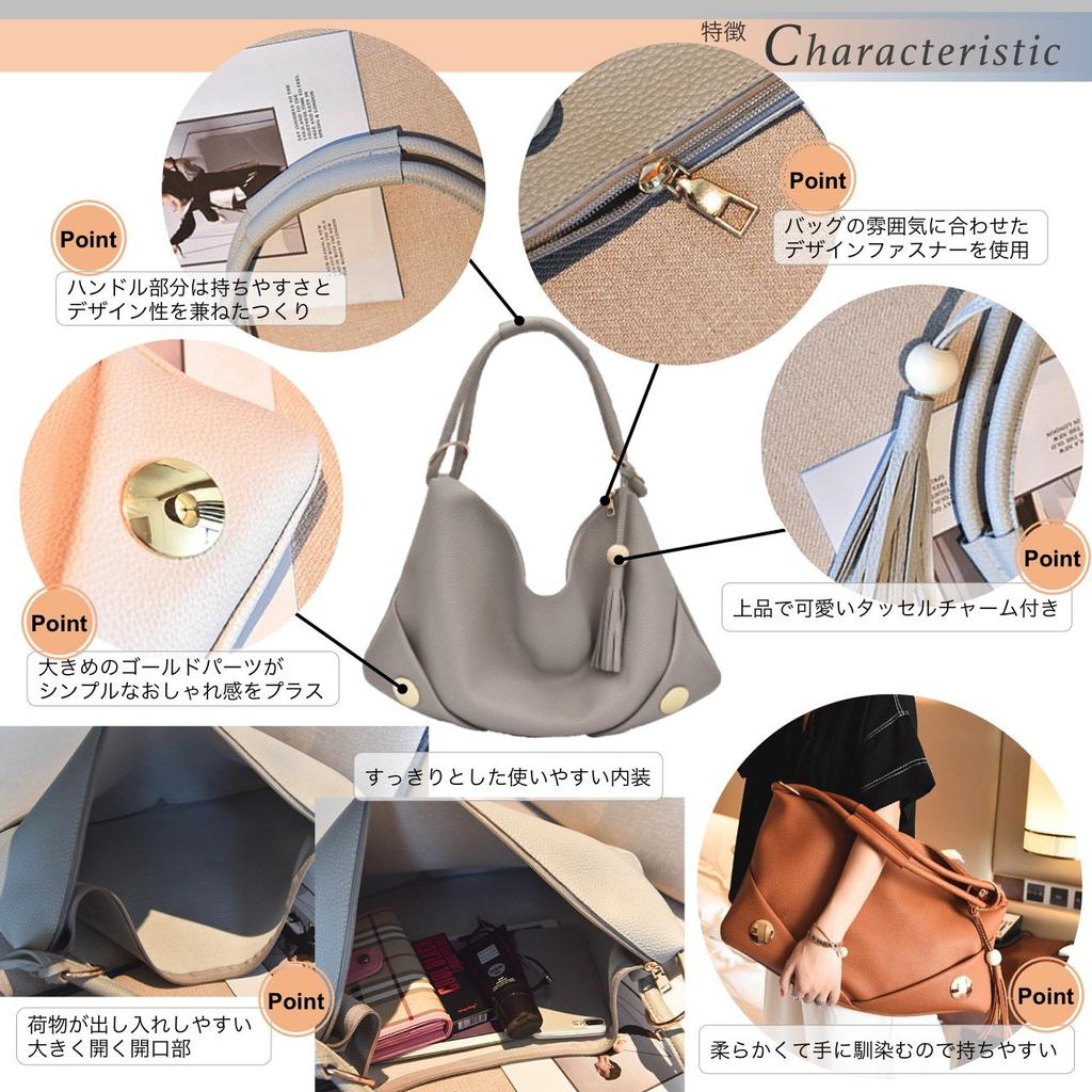 Angel Moon Tote Bag, Large Capacity, Women's, Commuter, Office, Business, Shoulder Bag, A4 Size, Formal, American Style, Thin, Lunch Box, High School