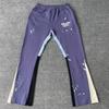 STREETRICH Pantalon de survêtement décontracté Style High Street Imprimé éclaboussures Peint à la main Cordon de serrage Pantalon évasé pour homme Coupe ample Tissu mélangé coton