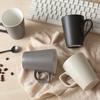 Large Capacity Simple Ceramic Water Cup Creative Mug with Handle Porcelain Drinkware Office Meeting Couple Student Mug