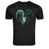 Ram Head Minimal Animal Symbol Graphic T-Shirt