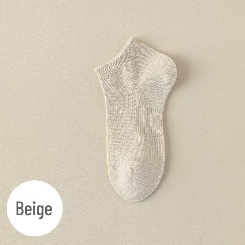 Women s Non-Slip Cotton Boat Socks: Seamless, Odor-Proof, Breathable, Sweat-Wicking, Antibacterial Mesh for Spring/Summer 34-39