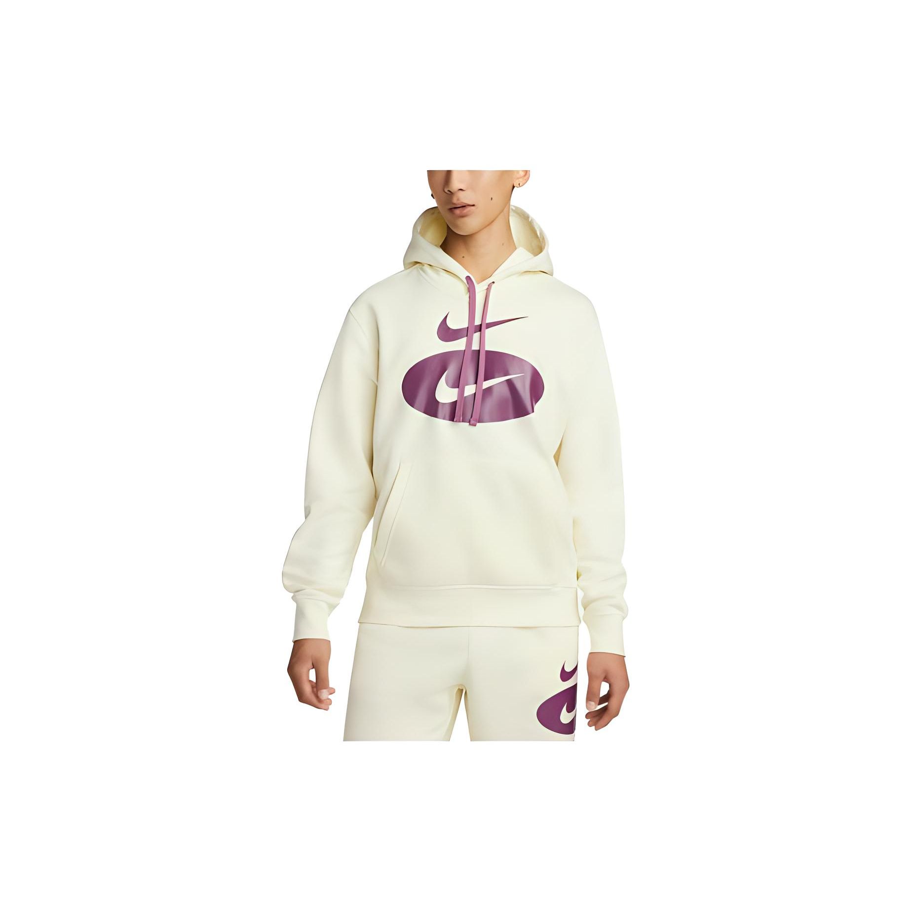 

Nike Hooded Pullover Long Sleeve Sweatshirt Men sweatshirt Beige DM5459-113 S