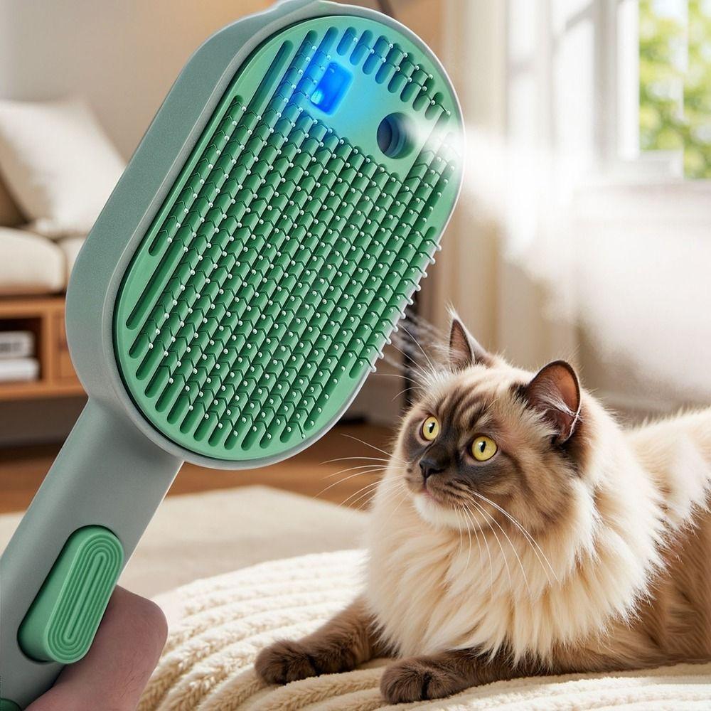 USB Charging Pet Spray Hair Comb Efficiently Pet Hair Cleaning Comb Pet Massage Brush  Shedding