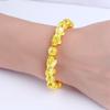 Unisex Couple 24K Compression Gold-plated Bracelet, Bihu Six-character Mantra Gold-plated Bracelet, Wealth Bracelet