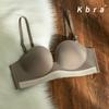 [Brand Genuine] Traceless Smooth-faced Small Breasts Gather Underwear Women's Upper Support Adjustment Type No Steel Ring Girl Bra Cover