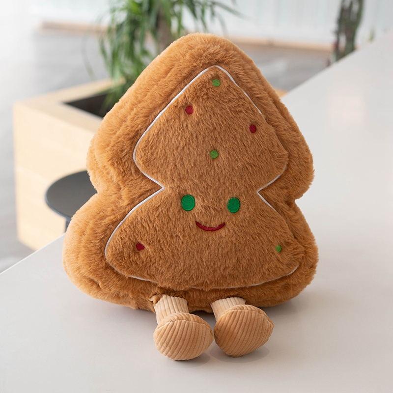 Gingerbread Star Tree Pillow Girl's Bedside Pillow Office Nap Pillow Girl Living Room Sofa Cute Cushion