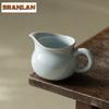 260ML Handmade Azure Ru Kiln Tea Pitcher Aesthetic Ice Cracked Glaze Cha Hai Handle Justice Cup Tea Services Ornaments Supplies