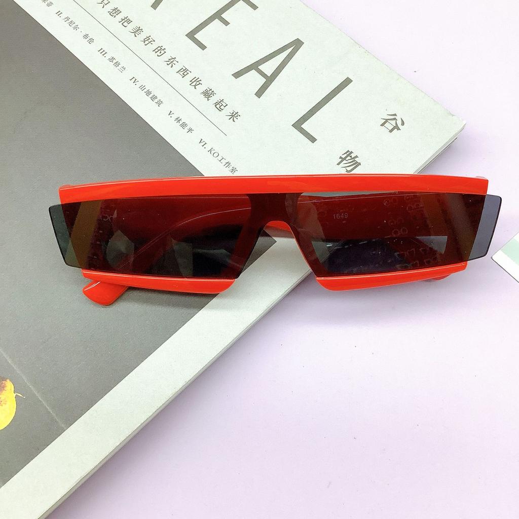 Children'S Sunglasses Irregular One-Piece Fashion Glasses Internet Celebrities Live Streaming Host Children'S Sunglasses Tide