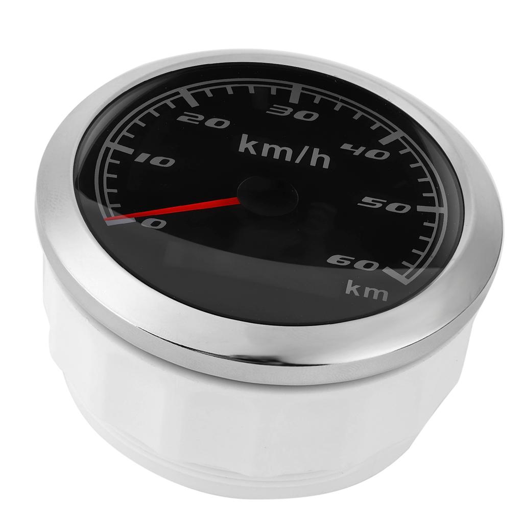 85mm 60KM H GPS Speedometer IP67 Waterproof Universal for Marine Ships Yachts Car MotorcycleBlack Dial