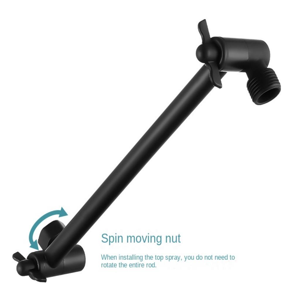 

Легко регулируемые душевые насадки. 11-дюймовый гибкий кронштейн для душа. Универсальный удлинитель для душа.