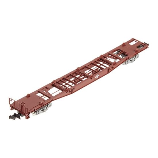 TOMIX N Gauge Koki 50000 Gray Bogie Without Container with Tail Light 8714 Model Railroad Freight Ca